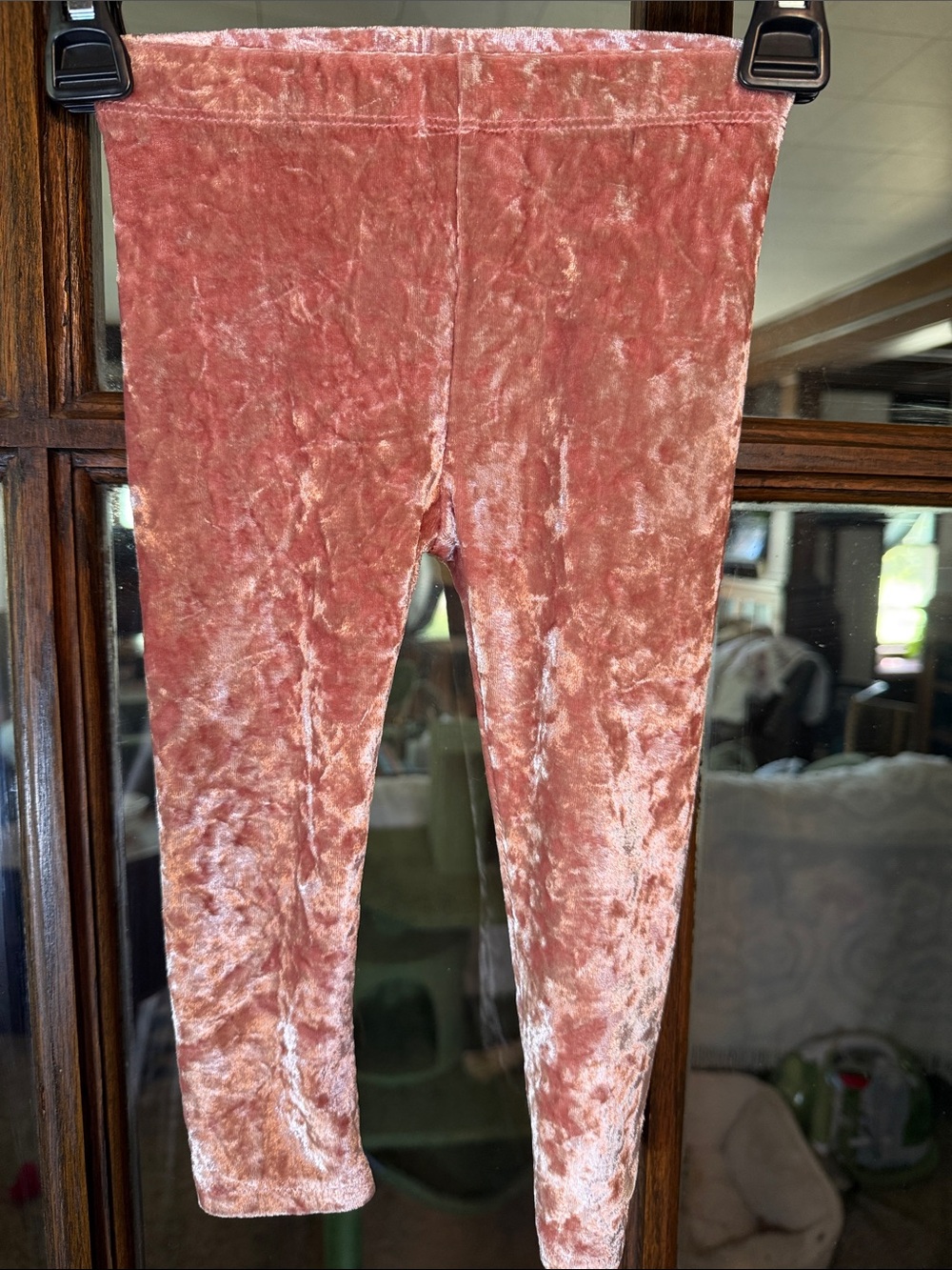 Nike Girls' Dusty Rose Crushed Velvet Leggings
